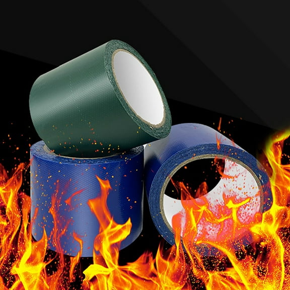 7.5M Tent Repair Canvas Awning Sail Kites Waterproof Adhesive Patches Tape Kit-Blue