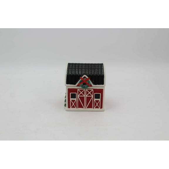 Mainstays 2-Wicks Barn Ceramic Scented Jar Candle, Country Holiday, 7.5oz