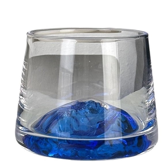 7.5OZ Mount Fuji Cup Colorful Mountain View Cup Glass Household Water Cup Advanced Sense Whisky Foreign Wine Cup