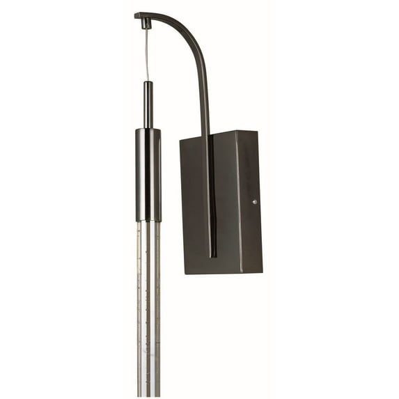 E32770-91BC ET2 Lighting Scepter-7.5W 1 LED Wall sconce-4.5 Inches wide by 19 inches high-Black Chrome Finish