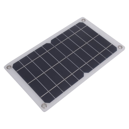 7.5W 5V Monocrystalline Solar Panel Charger for Outdoor Camping - Portable Foldable Photovoltaic Module, 12.83 x 6.97 inches