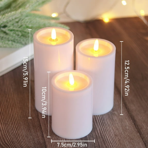 7.5X10Cm Led Simulated Electronic Candle Lamp, Realistic Flame For Cozy Ambiance, Safe No Open Flame Energy Saving Easy To Use