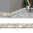 thumbnail image 1 of 7.5ft Flexible Molding Trim 3D Wall Edging Strip Self Adhesive, Crown Molding Ceiling Molding Peel off & Stick, Baseboard Foam Wall Trim Wallpaper Border for Mirror Edge Home Decor(Beige), 1 of 4
