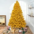 thumbnail image 1 of Maria Gold Christmas Tree Prelit, Realistic Artificial Christmas Tree with Lights by Naomi Home-Color:Golden,Height:7.5ft, 1 of 10