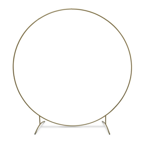 7.5ft Gold Decorative Wedding Arc by Celebrate It – Iron Arch Frame for Balloons - Florals & Event Displays - Indoor/Outdoor Use - 6 Pack