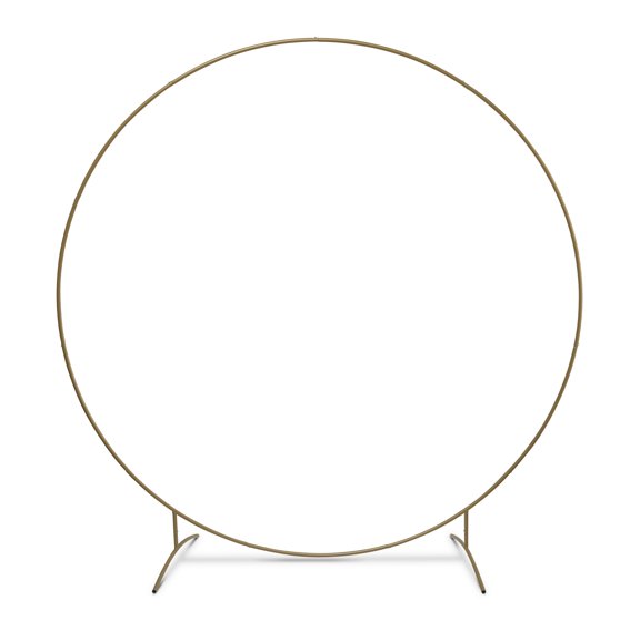 7.5ft Gold Decorative Wedding Arc by Celebrate It Iron Arch Frame for Balloons - Florals & Event Displays - Indoor/Outdoor Use - 6 Pack