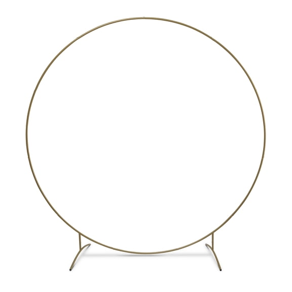 7.5ft Gold Decorative Wedding Arc by Celebrate It Iron Arch Frame for Balloons - Florals & Event Displays - Indoor/Outdoor Use - 6 Pack