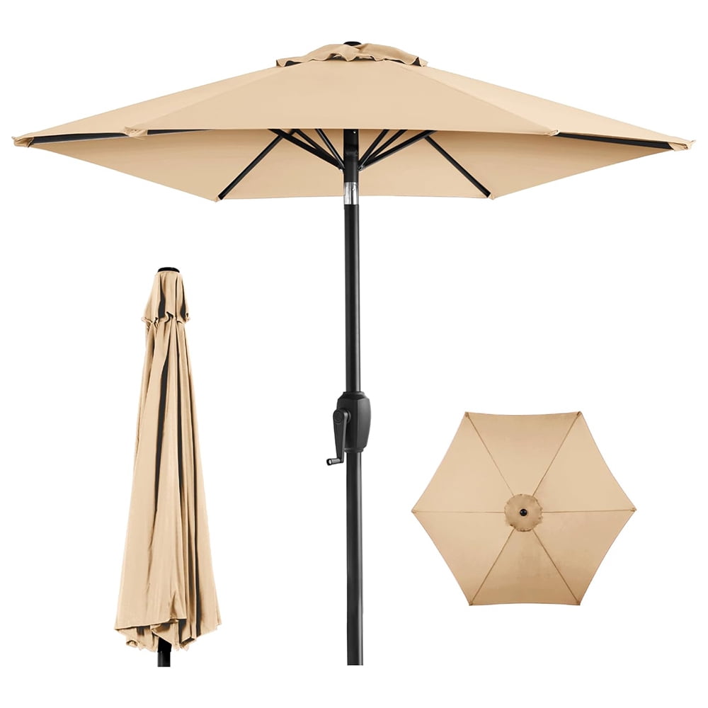 Best Choice Products 7.5ft Heavy-duty Outdoor Market Patio Umbrella W/ Push Button Tilt in Black Best Choice Products 7.5ft Heavy-duty Outdoor Market Patio Umbrella W/ Push Button Tilt in Black