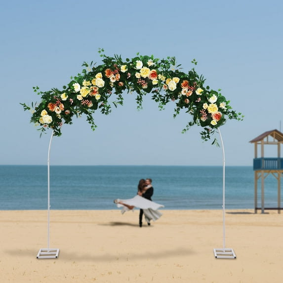 7.5ft Metal Arch Wedding Decor Garden Party Entry Way Flower Balloon Decor