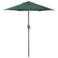 thumbnail image 1 of 7.5ft Outdoor Patio Market Umbrella with Hand Crank Hunter Green, 1 of 6