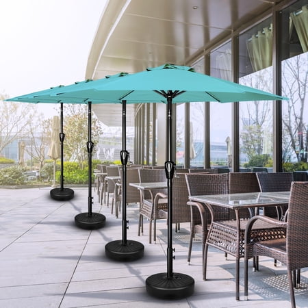 7.5ft Patio Outdoor Table Market Yard Umbrella with Push Button Tilt/Crank