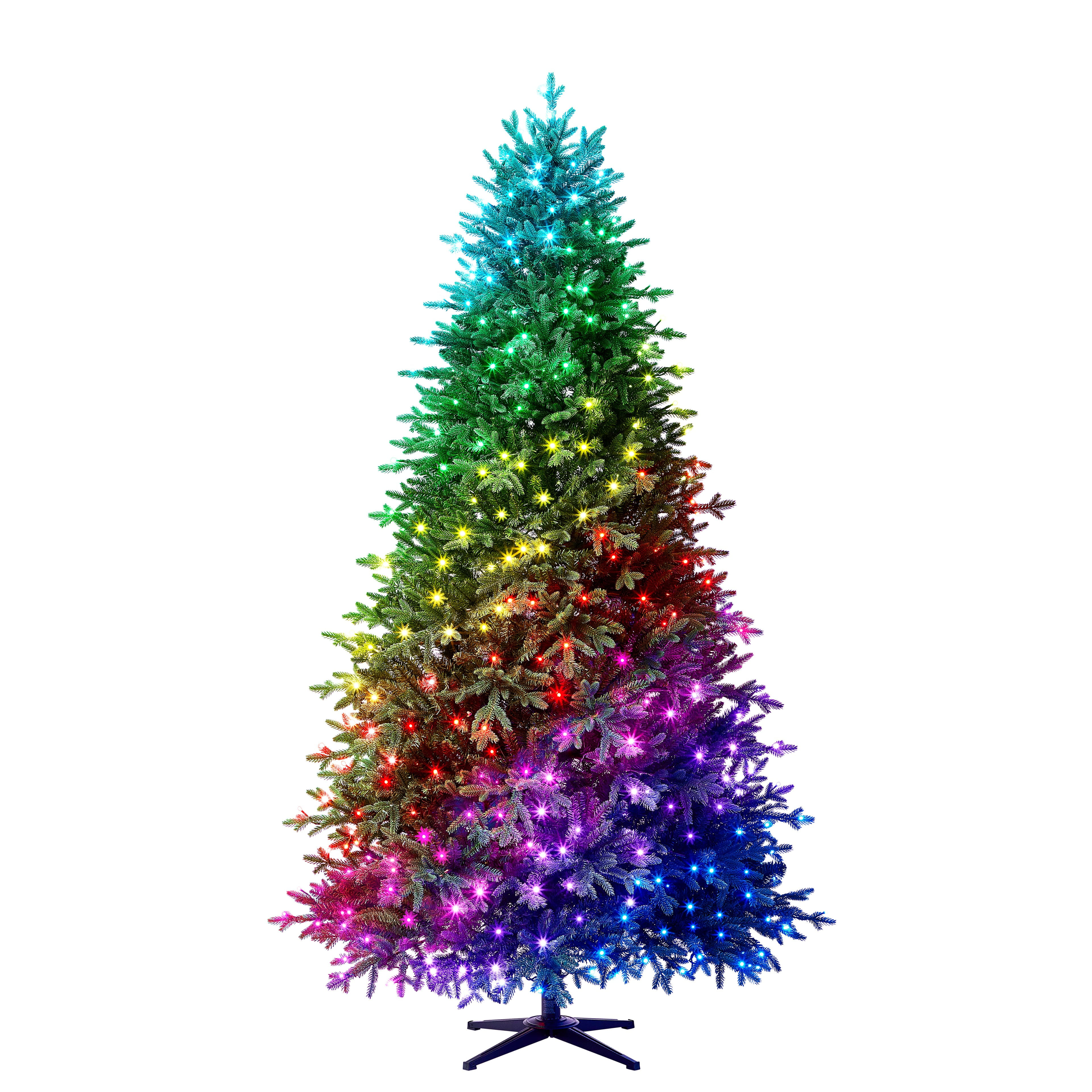 7.5ft. PreLit Laurel Pine Artificial Christmas Tree, Multicolor