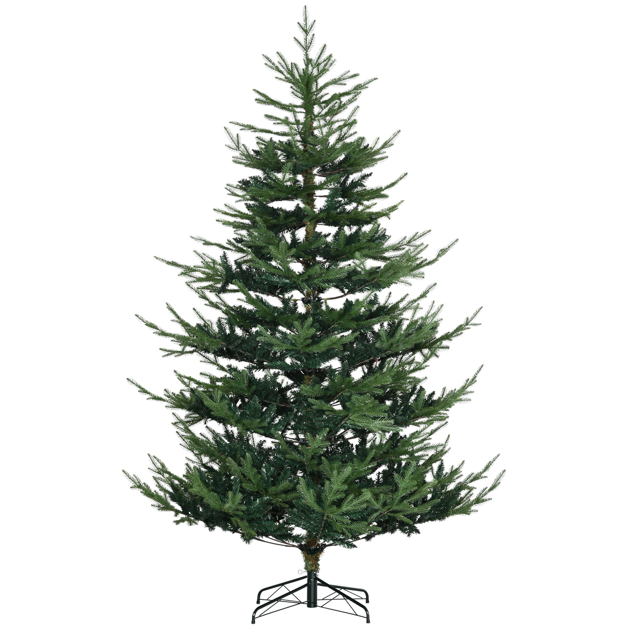 7.5ft Unlit Full Christmas Tree Auto-Open Branches Flame Retardant Indoor Holiday Decor