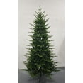 thumbnail image 1 of 7.5ft Unlit Full Christmas Tree with 1019 Branch Tips, Hinged PE PVC Artificial Tree, Easy Assembly Metal Stand, Green, 1 of 1