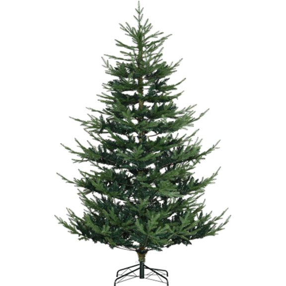 7.5ft Vintage Artificial Christmas Tree, 1218 Branch Realistic Real Looking Unlit Christmas Tree for Holiday Decor for Home Kitchen