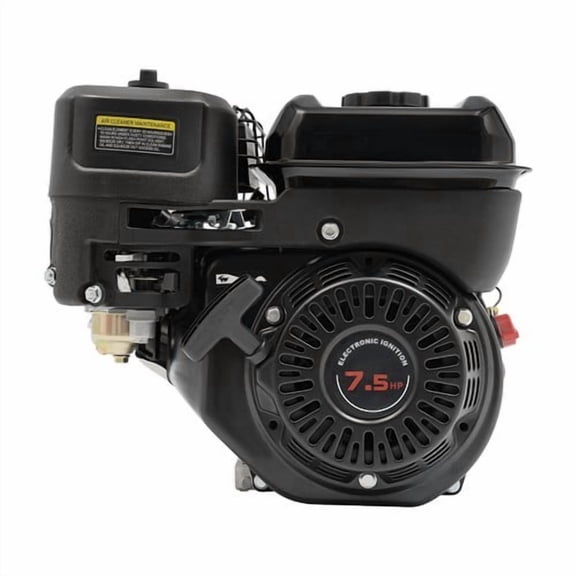 7.5hp 4 Stroke Gasoline Engine, 212cc Horizontal Shaft, Pull Start, Durable Cast Iron Sleeve, for Generator, Log Splitter, Water Pump, Pressure Washer, Go Kart