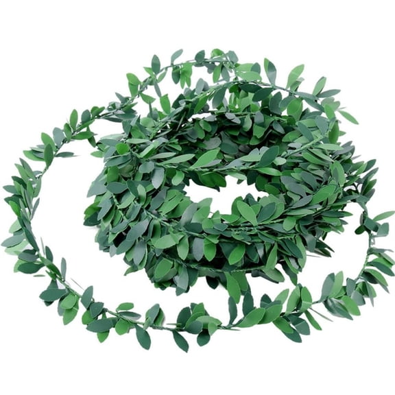 7.5m Artificial Ivy Garland,Green Vine Hanging Plants,Plastic Faux Vines Garland,Fake Foliage Plants Wreath,for Wedding Party DIY Leaves Headband Christmas Home Decor By TGY