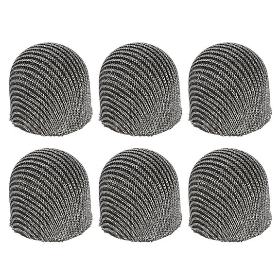 7.5mm (0.3") Replacement Stylus Pen Tips, 6Pcs Conductive Mesh Fiber Touch Screen Pens Tip for Mobile Phones Computers Tablets E-readers Smart Drawing Boards, Gray