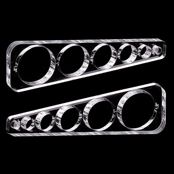 7.5mm Thick Safety Eye Tool for Amigurumi 2pcs Clear Safety Eyes Insertion Tool Auxiliary Tool Eyeball Gauge Board Craft Eyes Tool for Crochet Stuffed Animal Eyes 6/10/15/20/25/30mm