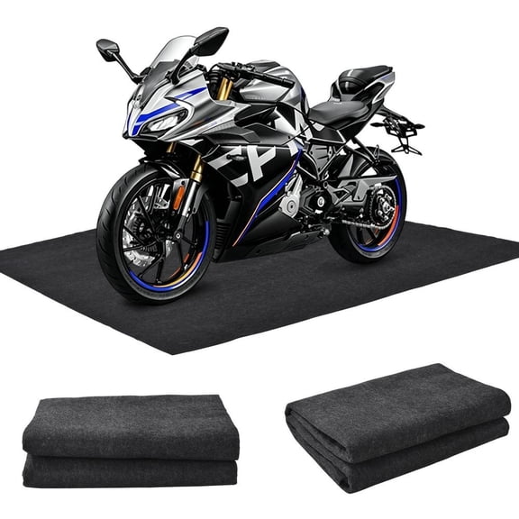 7.5x17 FT Heavy Duty Garage Floor Mat, Waterproof Oil Spill Resistant Pad with Non-Slip Backing, Durable Floor Protector for Cars SUVs Trucks and Workshop Use