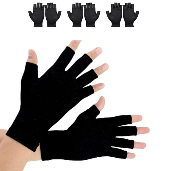7.5x3.9In Durable Breathable Work Glove Liners,12 Pairs Portable Fingerless Design Gloves for Adults,Men and Women