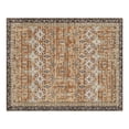 thumbnail image 1 of 7.5x9.5 ft Large Area Rug Vintage Brown Green Anti-Skid Tear-Resistant Machine Washable Low Pile Floor Mat for Living Room Bedroom, 1 of 8