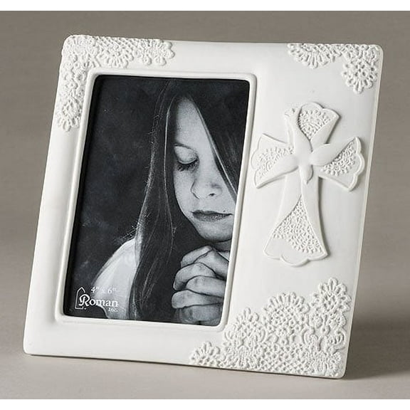 7.6"H Lace Confirmation Frame Hold 4 X 6 Photo by Roman