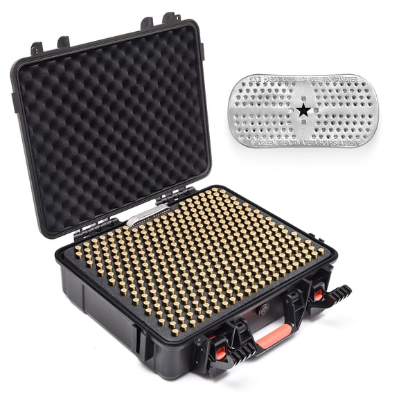 7.62 Ammo Storage Case, Waterproof Ammo Box for .308 Win/7.6251 mm/7.62 NATO, Lockable Bullet Case Designed for Rifle Ammo Storage