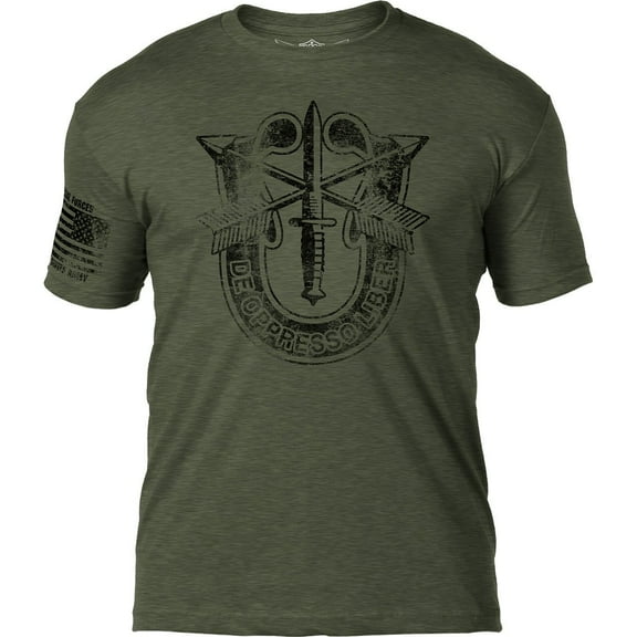 7.62 Design Army Special Forces 'Distressed' Patriotic Men's T Shirt 2X