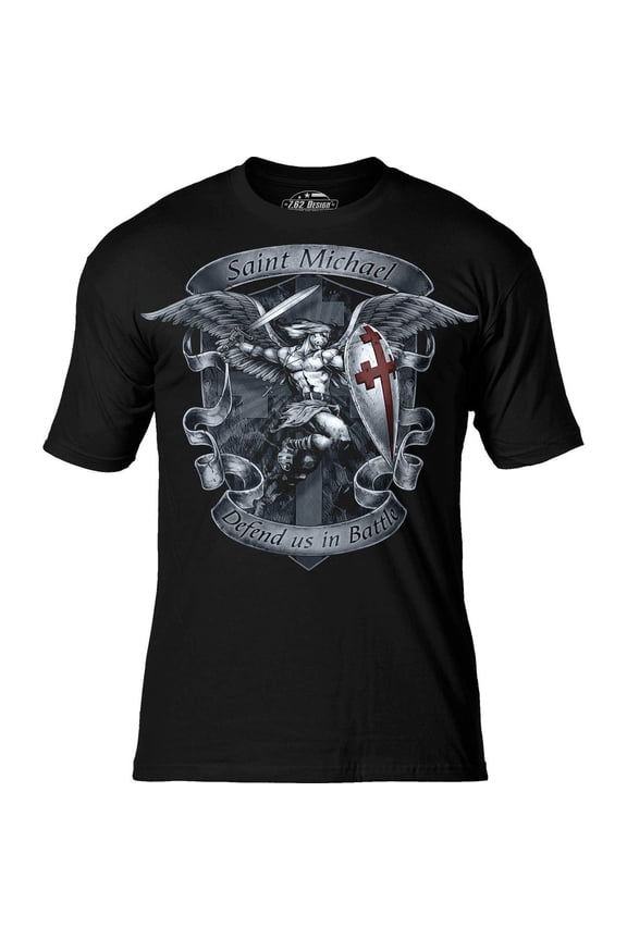 Saint Michael 'Defend Us' Men's T-Shirt SM