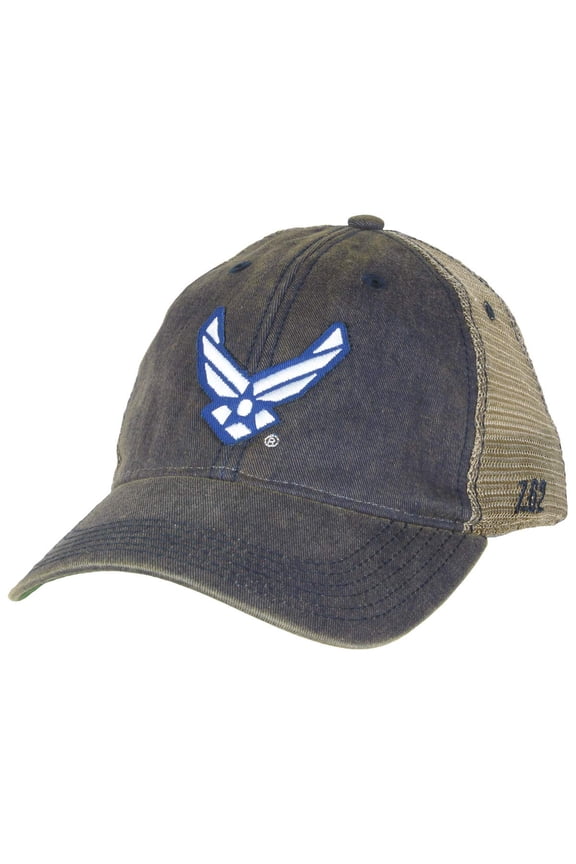 U.S. Air Force Logo Vintage Trucker Hat Navy