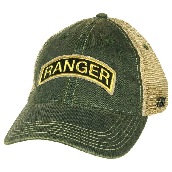 7.62 Design U.S. Army Vintage Trucker Hat (7.62 Design U.S. Army Ranger Tab Vintage Trucker Hat Olive)
