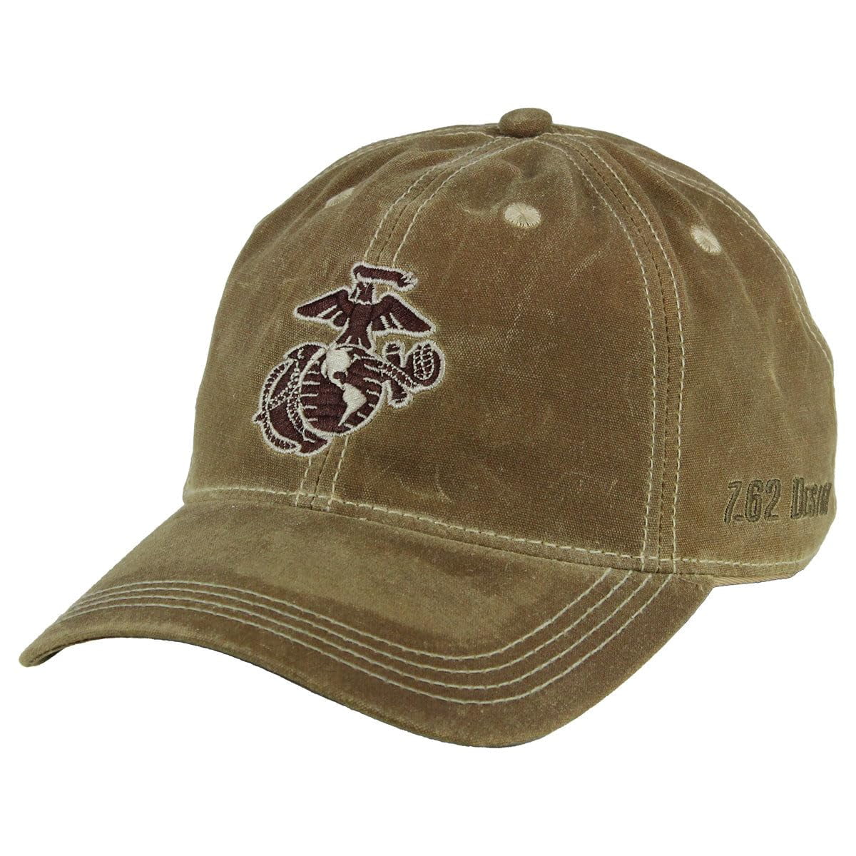 7.62 Design U.S. Marine Corps Eagle Globe & Anchor Waxed Cotton Baseball Cap Tan