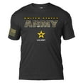 thumbnail image 1 of 7.62 Design US Army 'Camo Text' Men's T-Shirt Heather Black Small, 1 of 4