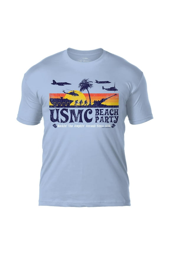 US Marine Corps 'Beach Party' Men's Battlespace T-Shirt 2X