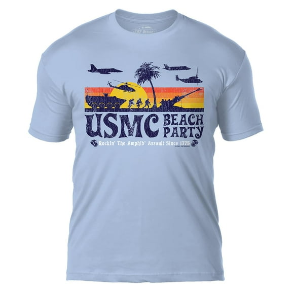 7.62 Design US Marine Corps 'Beach Party' Men's Battlespace T-Shirt LG