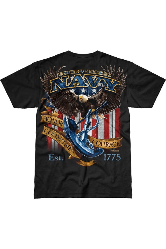 US Navy 'Fighting Eagle' Men's Battlespace T-Shirt Large