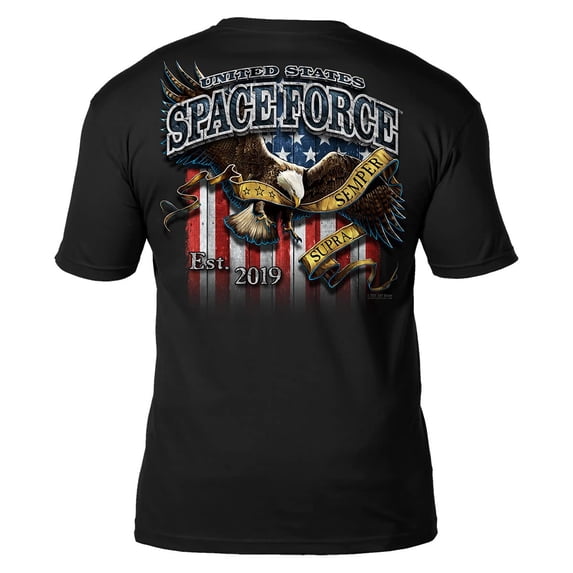 7.62 Design US Space Force Fighting Eagle Tee Black Large