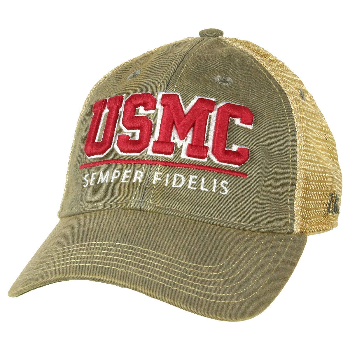 7.62 Design USMC 'Semper Fidelis' Vintage Trucker Hat Grey