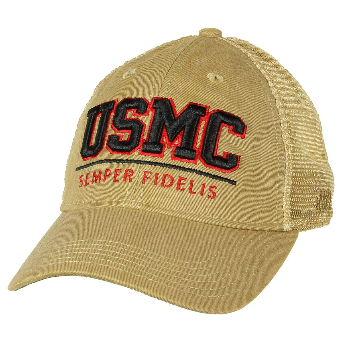7.62 Design USMC 'Semper Fidelis' Vintage Trucker Hat Silver