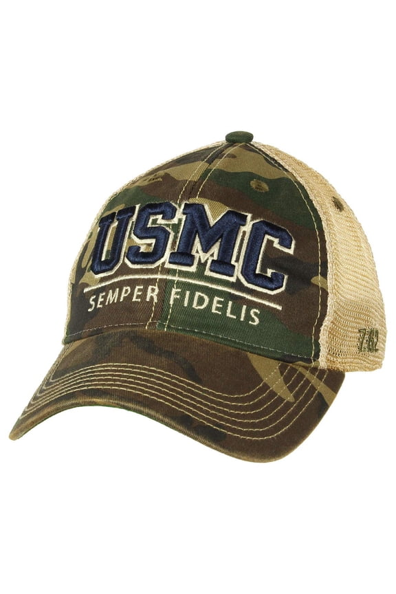 USMC 'Semper Fidelis' Youth Vintage Trucker Hat Camo