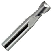 7/64" Diameter 2 Flute Single End Long 30  Carbide End Mill , 3/4"Length of Cut, 1/8" Shank, 2" OAL