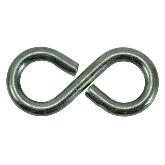 7/64" x 5/16" x 1-1/8" Zinc Plated Steel Closed S Hooks (45 pcs.)