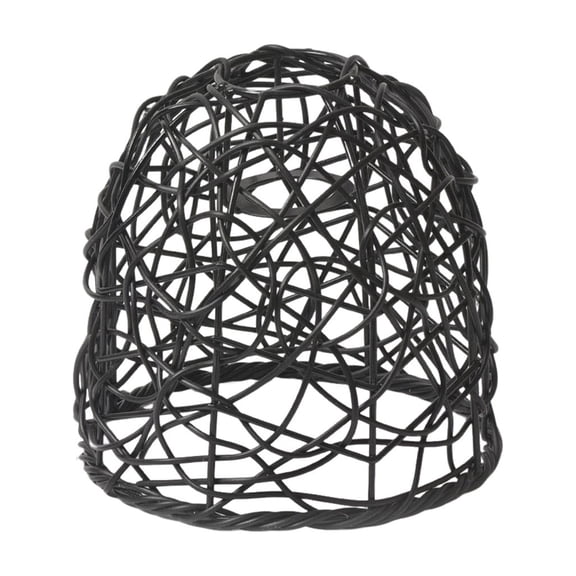 7.68in Woven Iron Lampshade Industrial Pendant Shade for Living Room Dining Room Kitchen Hanging Light Cover Vintage Handwoven Metal Lamp Guard