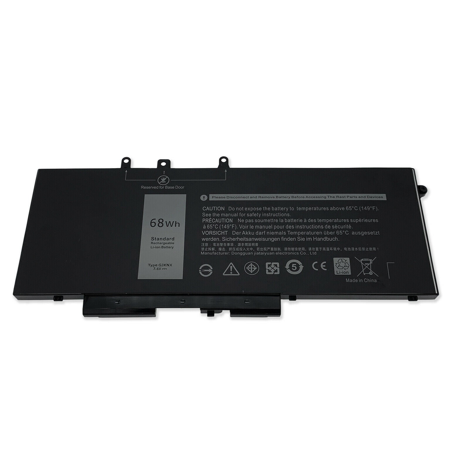 68Wh 8500mAh 4 Cell  Batterie Pour Dell GJKNX Compatibilité Dell Latitude 5480 5580 5490 5590 E5280