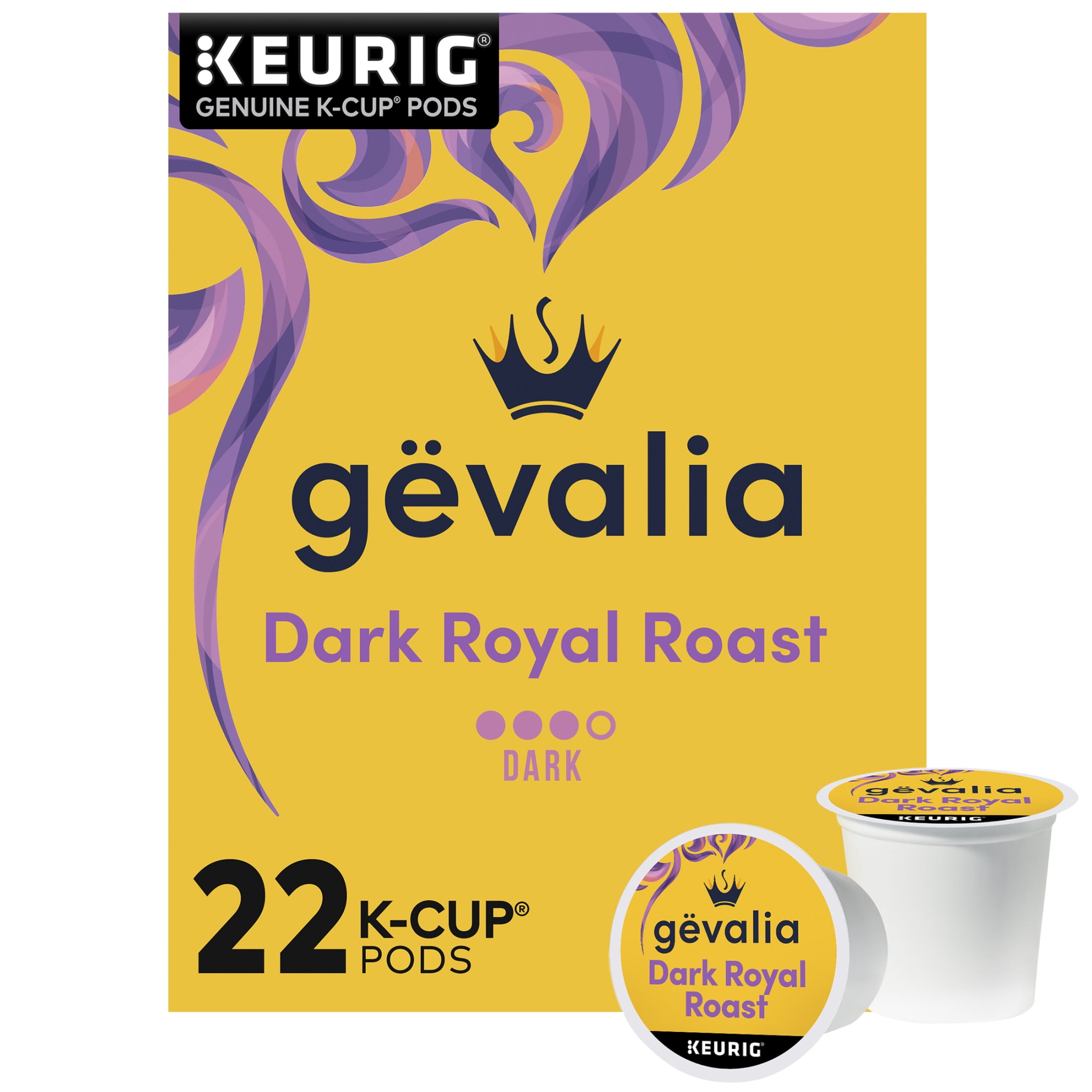Gevalia Dark Royal Roast Dark Roast K‐Cup® Coffee Pods, 22 Ct Box