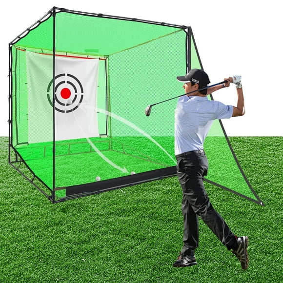 777FT Golf Cage Net, Golf Hitting Driving Cage Netting with Steel Frame, Heavy Duty Golf Training Practice Nets Indoor and Outdoor for Backyard Driving