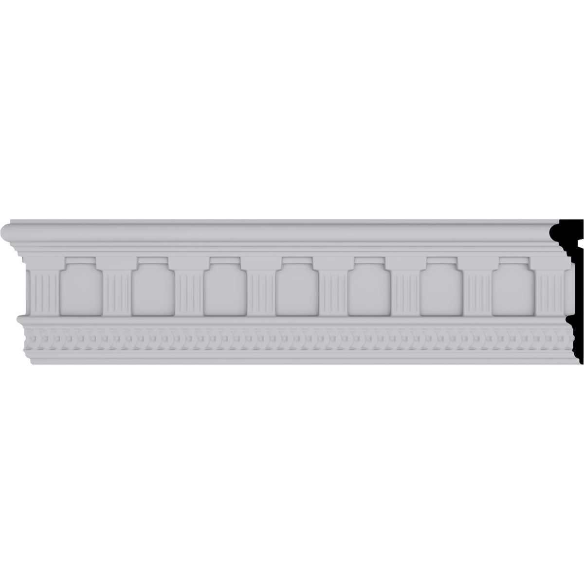 Bradford Classic White Urethane Crown Frieze Moulding