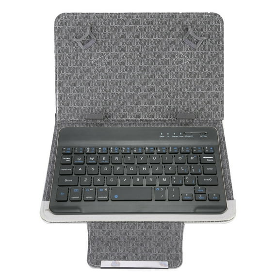 7''-7.9'' Tablet Universal PU Protective Case Cover Bluetooth Keyboard (White case keyboard)