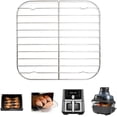 thumbnail image 1 of 7.7 Inch Square Air Fryer Rack, Uncoated Food Grade SUS304 Stainless Steel Square Air Fryer Accessories Compatible with Cosori, Instant Vortex, Gourmia, Chefman, Ninja Foodi Grill and More, 1 of 7